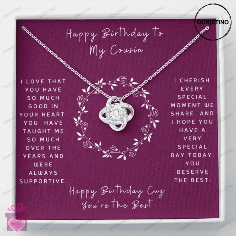 Cousin Necklace Gift Necklace Message Card  Birthday To Cousin  Circle Doristino Limited Edition Necklace